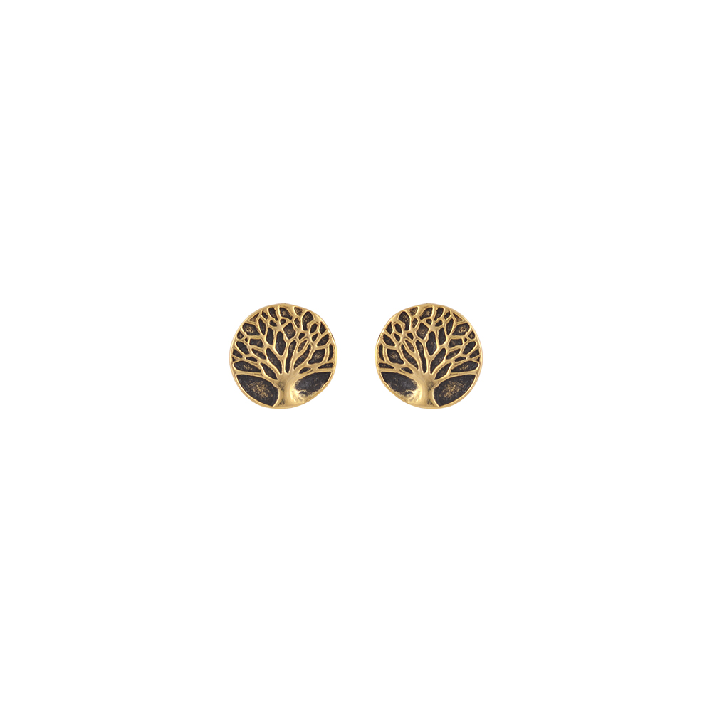 Stud Tree Earrings in Silver 925