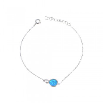 Βραχιόλι  με Opal Πέτρα από Ασήμι 925