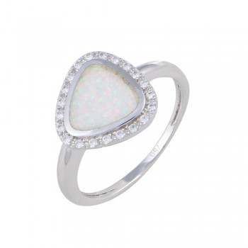 Ring with Opal Stone in Silver 925