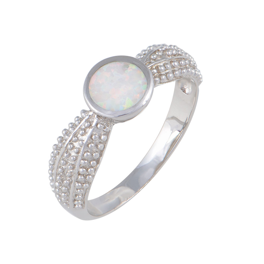 OPAL RING FROM SILVER
