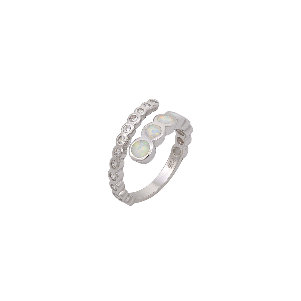 Δαχτυλίδι  με Opal Πέτρα από Ασήμι 925