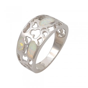 Δαχτυλίδι  με Opal Πέτρα από Ασήμι 925