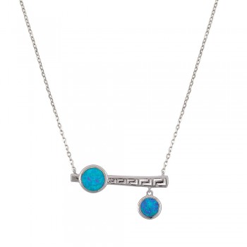 Κολιέ  με Opal Πέτρα από Ασήμι 925