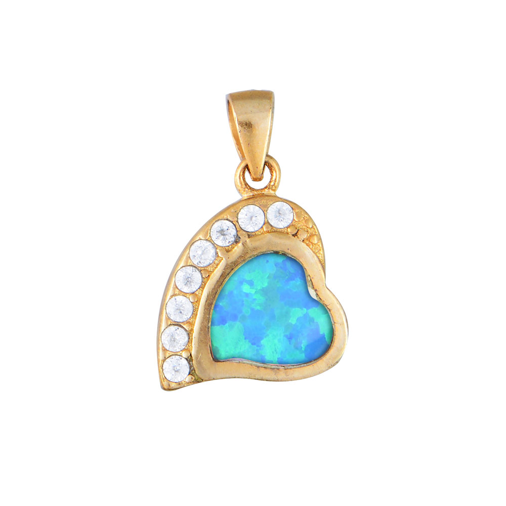 OPAL PENDANT FROM SILVER