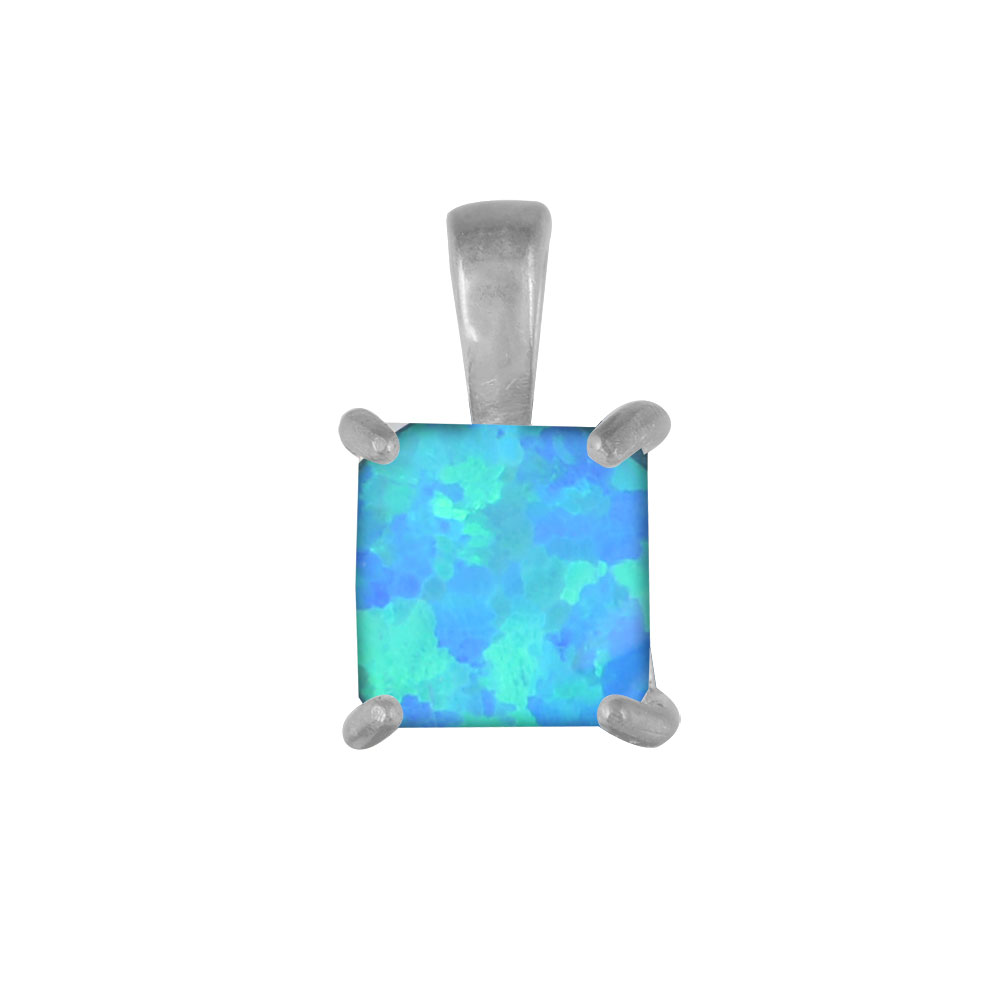 OPAL PENDANT FROM SILVER