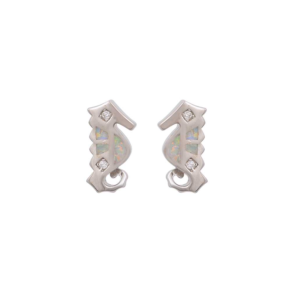 Σκουλαρίκια  με Opal Πέτρα από Ασήμι 925