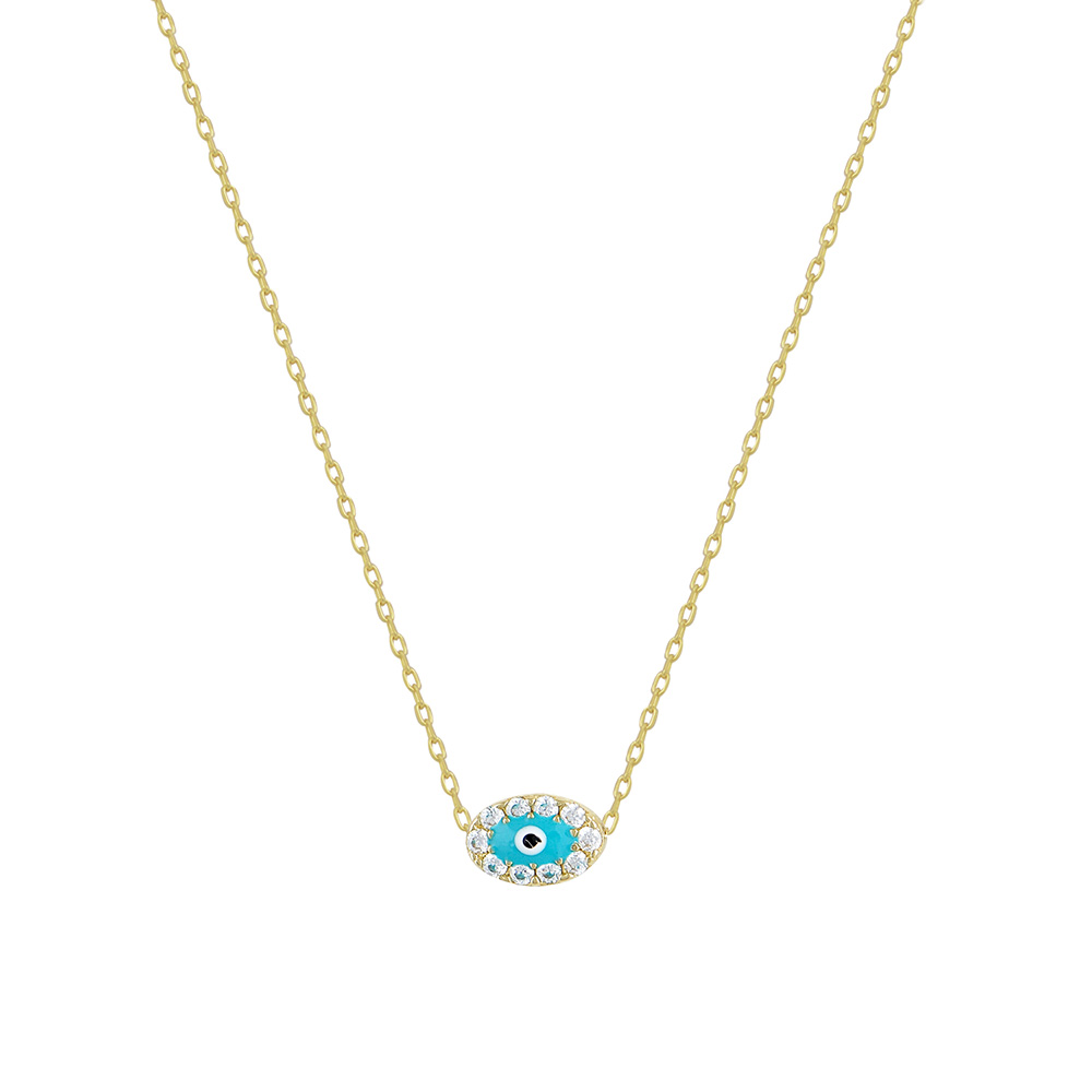 Eye Necklace in Gold 9K