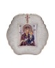 Virgin Mary Curer with Modern Round Frame