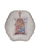 Virgin Mary Curer with Modern Round Frame