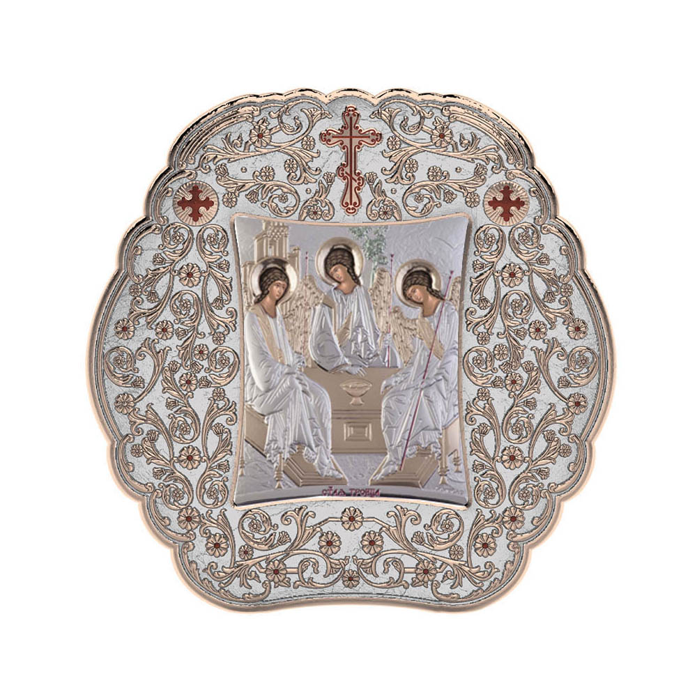 Holy Trinity with Classic Round Frame