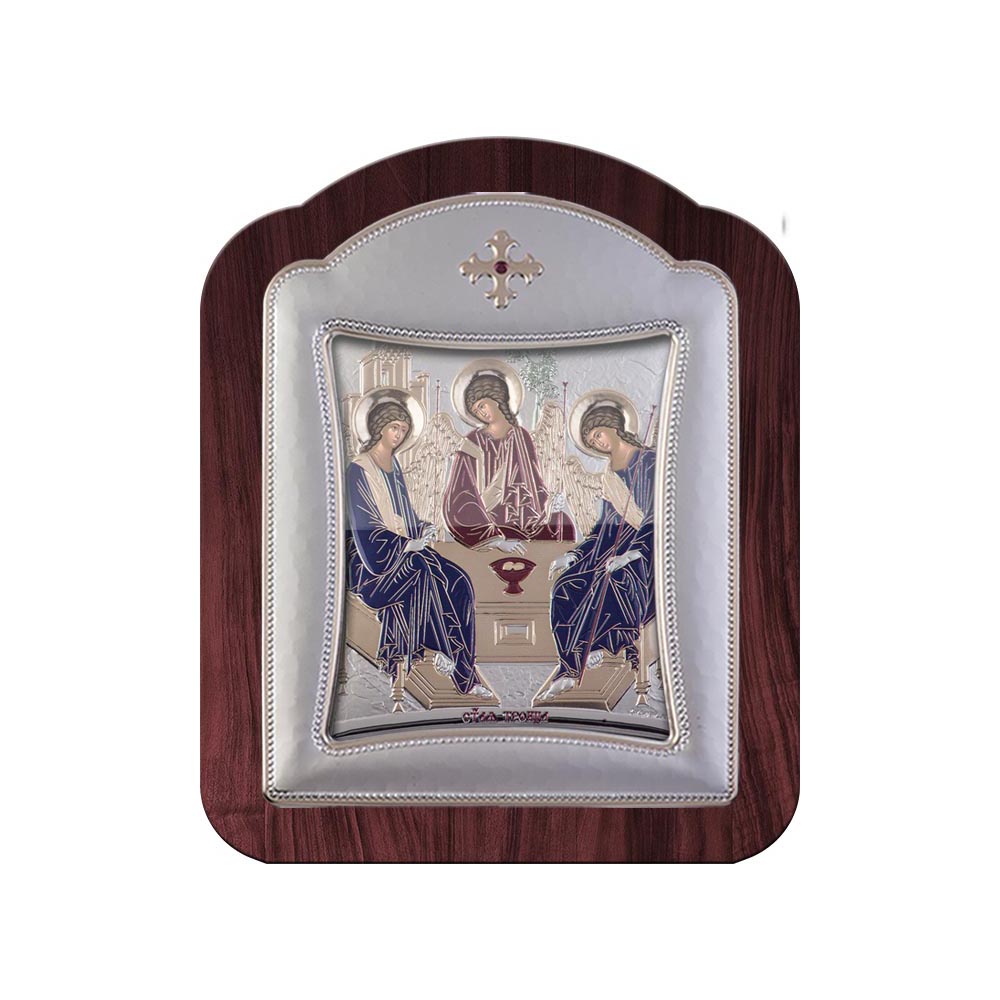 Holy Trinity with Modern Frame and Glass