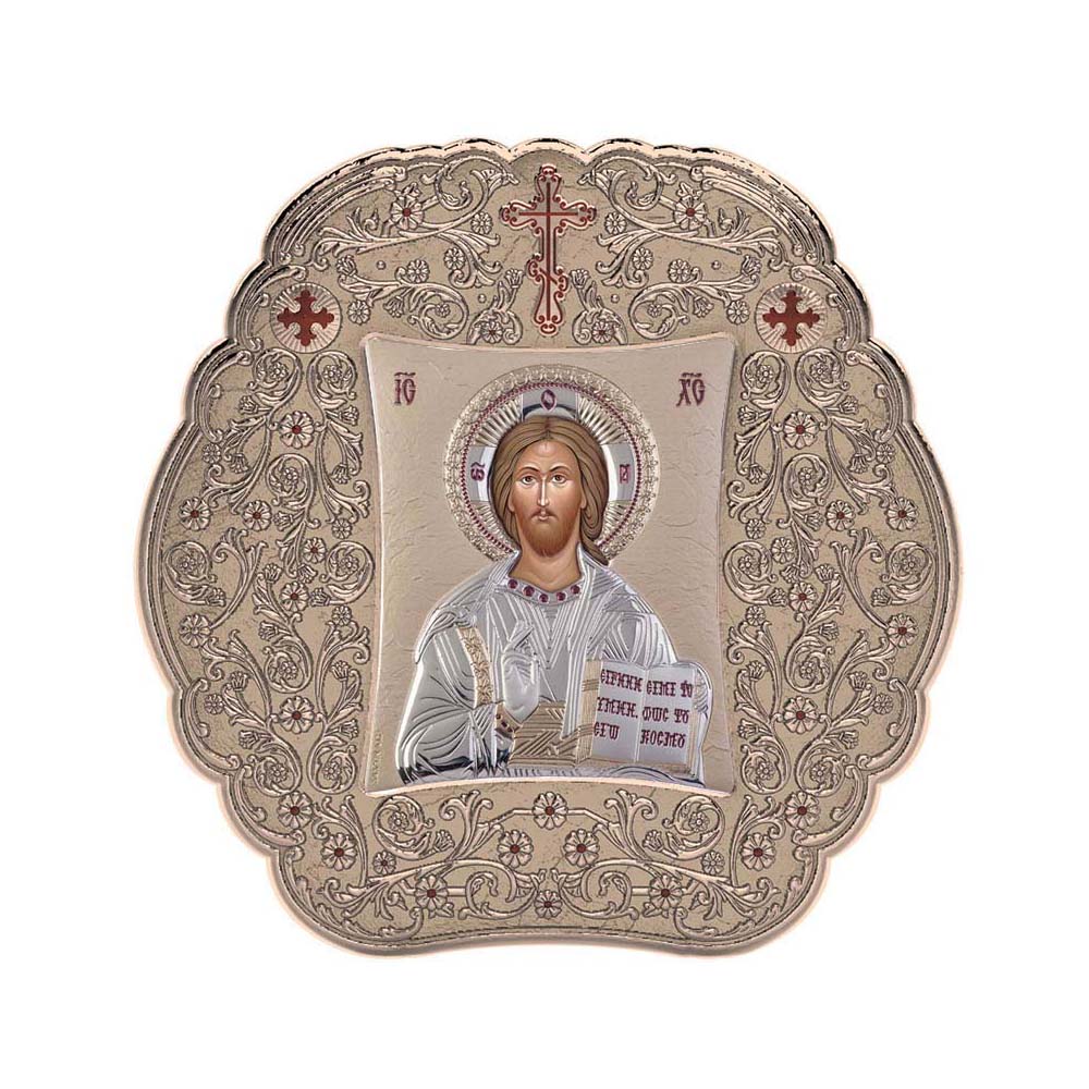 Christ with Classic Round Frame