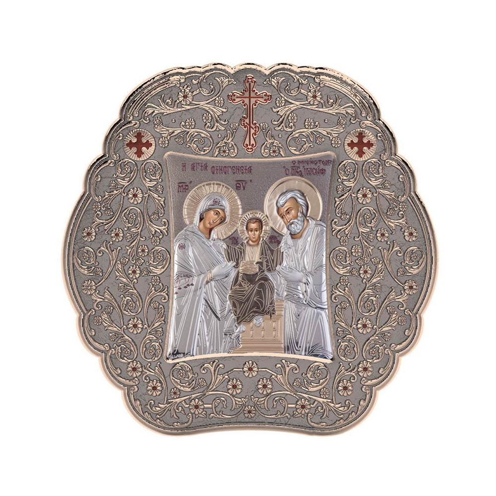 Holy Family with Classic Round Frame