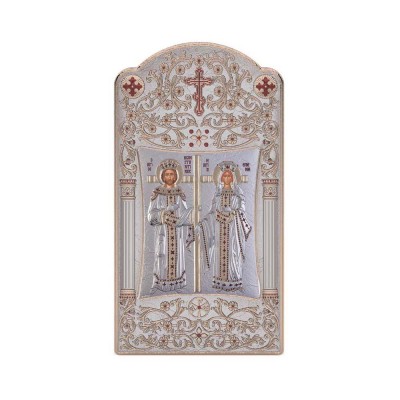 Αγιος Κωνσταντίνος και Αγία Ελένη με Κλασικό Μακρόστενο Στεφάνι