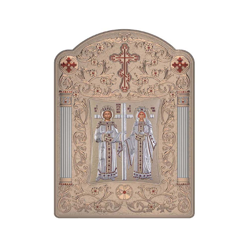 Saint Constantinos and Helen with Classic Wide Frame
