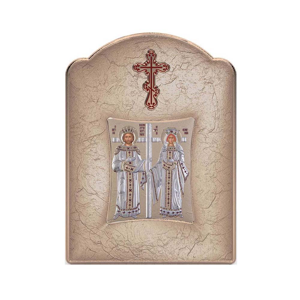 Saint Constantinos and Helen with Modern Wide Frame