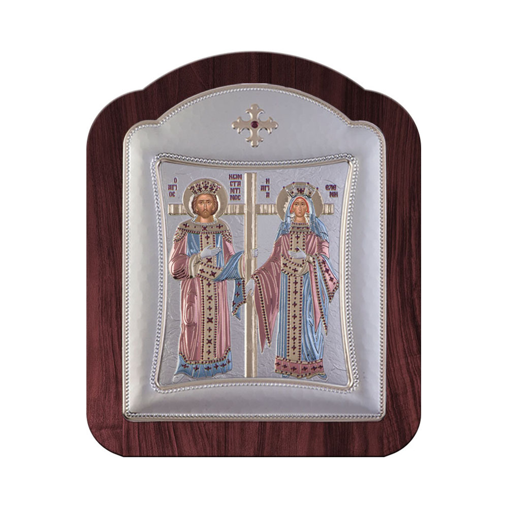 Αγιος Κωνσταντίνος και Αγία Ελένη με Μοντέρνο Κανονικό Στεφάνι
