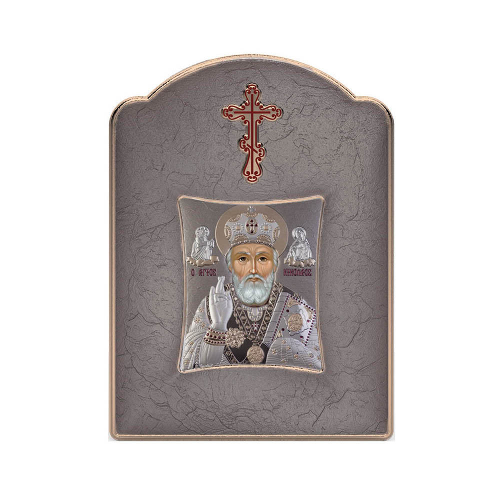 Saint Nicholas with Modern Wide Frame