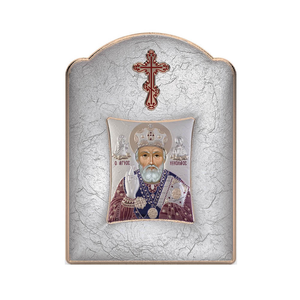 Saint Nicholas with Modern Wide Frame