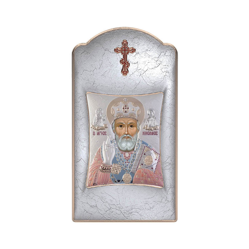 Αγιος Νικόλαος με Μοντέρνο Μακρόστενο Στεφάνι