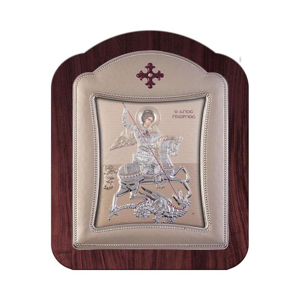 Saint George with Modern Frame and Glass
