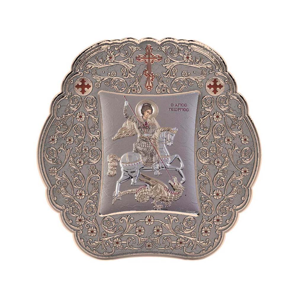 Saint George with Classic Round Frame
