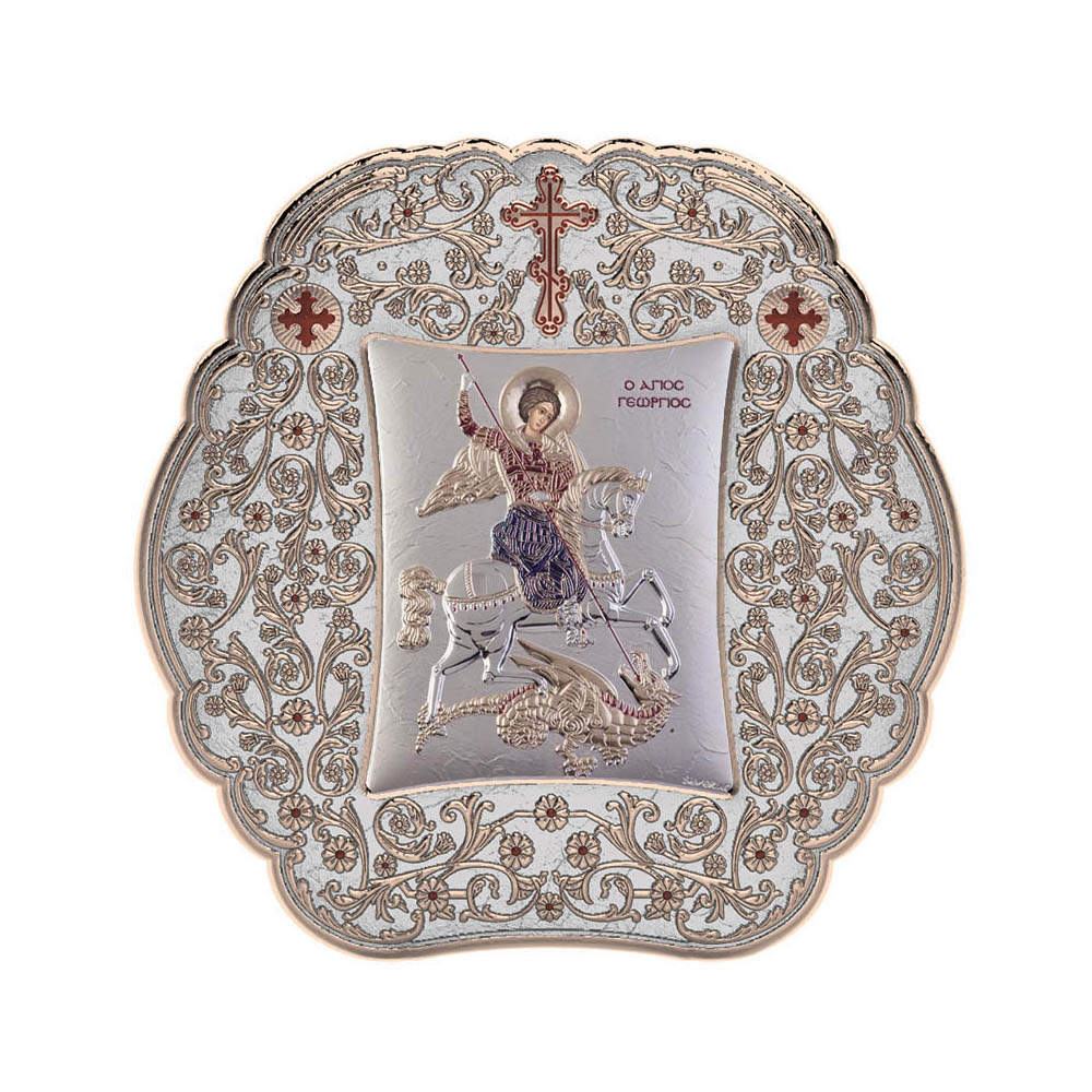 Saint George with Classic Round Frame