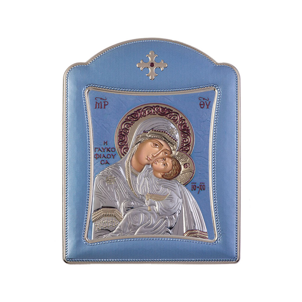 Virgin Mary Sweet Kiss with Modern Frame