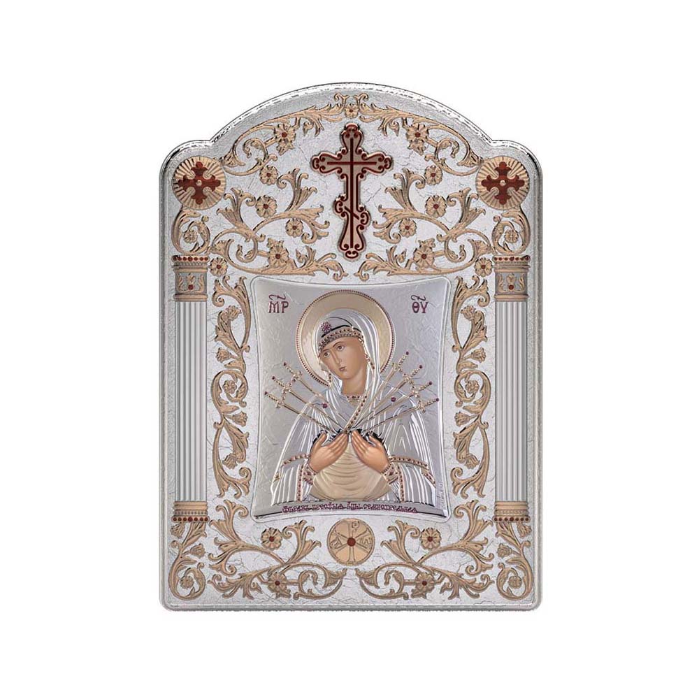 Virgin Mary with Seven with Classic Wide Frame