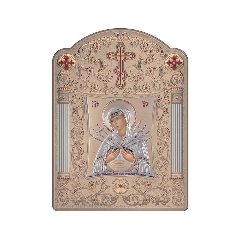 Virgin Mary with Seven with Classic Wide Frame