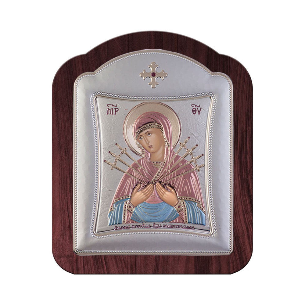Virgin Mary with Seven with Modern Frame