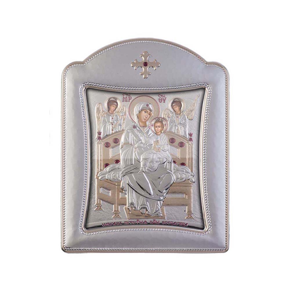 Virgin Mary Pantanasa with Modern Frame and Glass