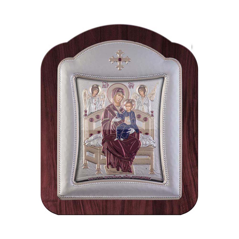 Virgin Mary Pantanasa with Modern Frame and Glass