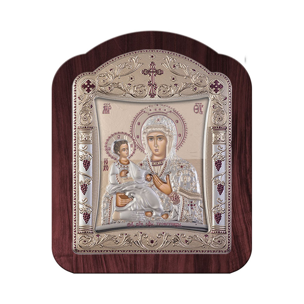 Virgin Mary with Three hands with Classic Frame and Glass