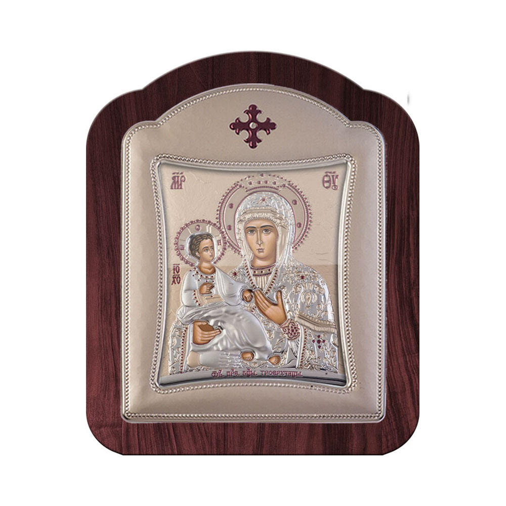 Virgin Mary with Three hands with Modern Frame and Glass