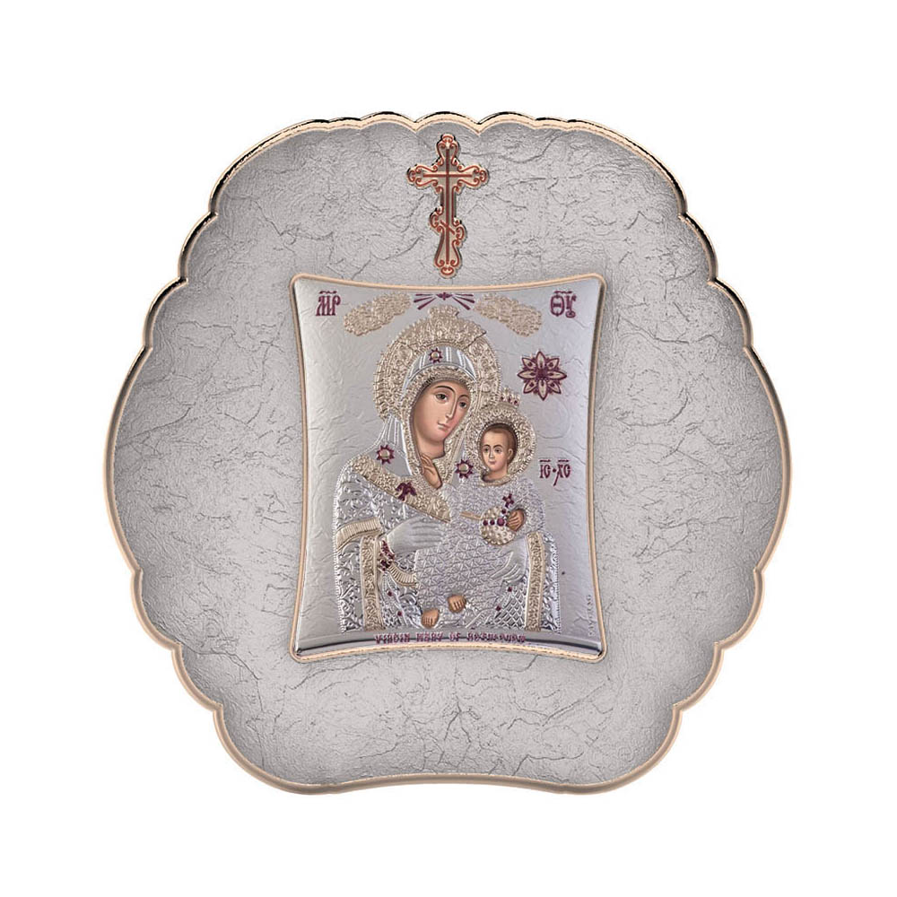 Virgin Mary from Bethlehem with Modern Round Frame