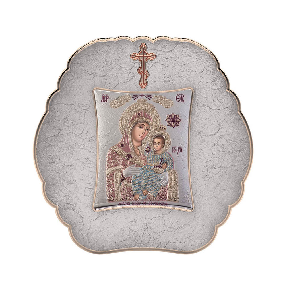 Virgin Mary from Bethlehem with Modern Round Frame