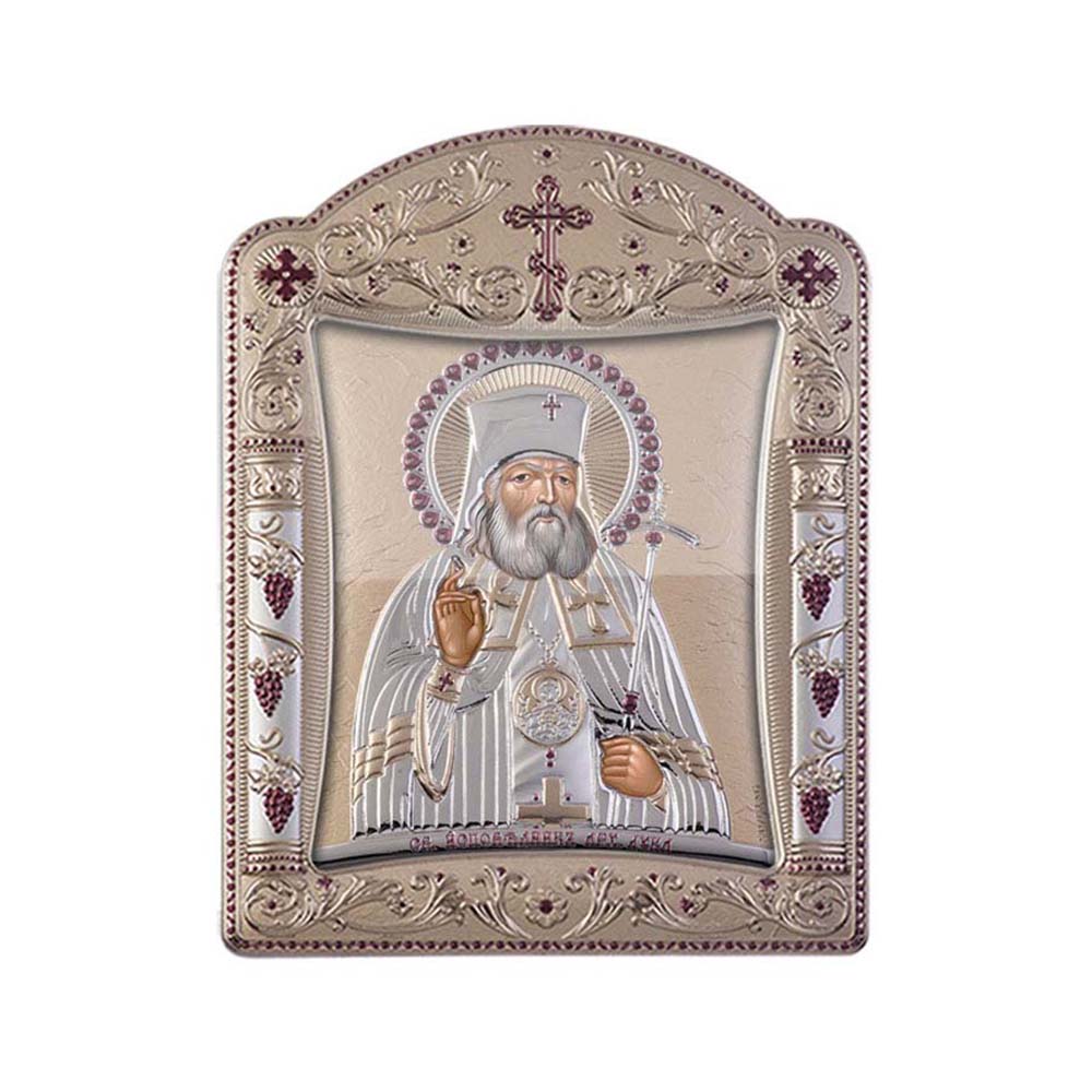 Saint Loukas with Classic Frame and Glass