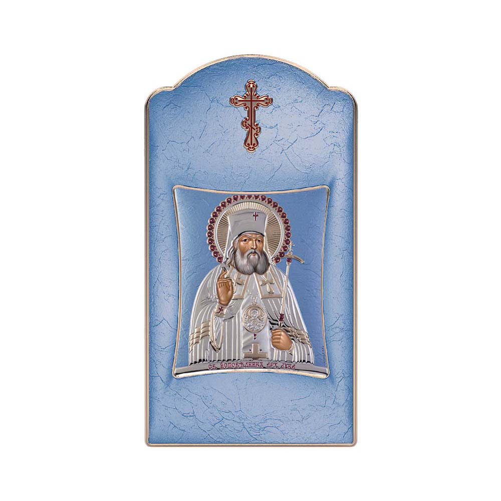 Αγιος Λουκάς με Μοντέρνο Μακρόστενο Στεφάνι