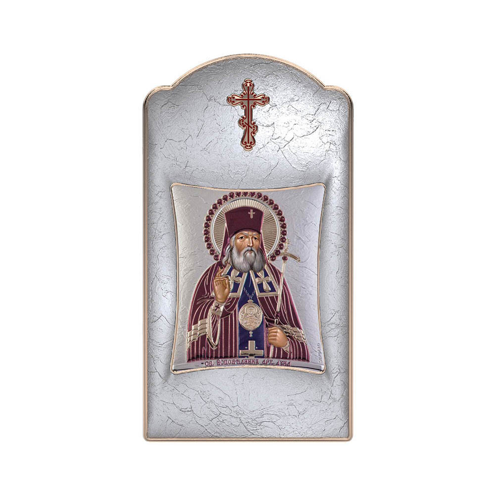 Αγιος Λουκάς με Μοντέρνο Μακρόστενο Στεφάνι