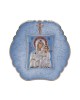 Virgin Mary Hodegetria with Modern Round Frame