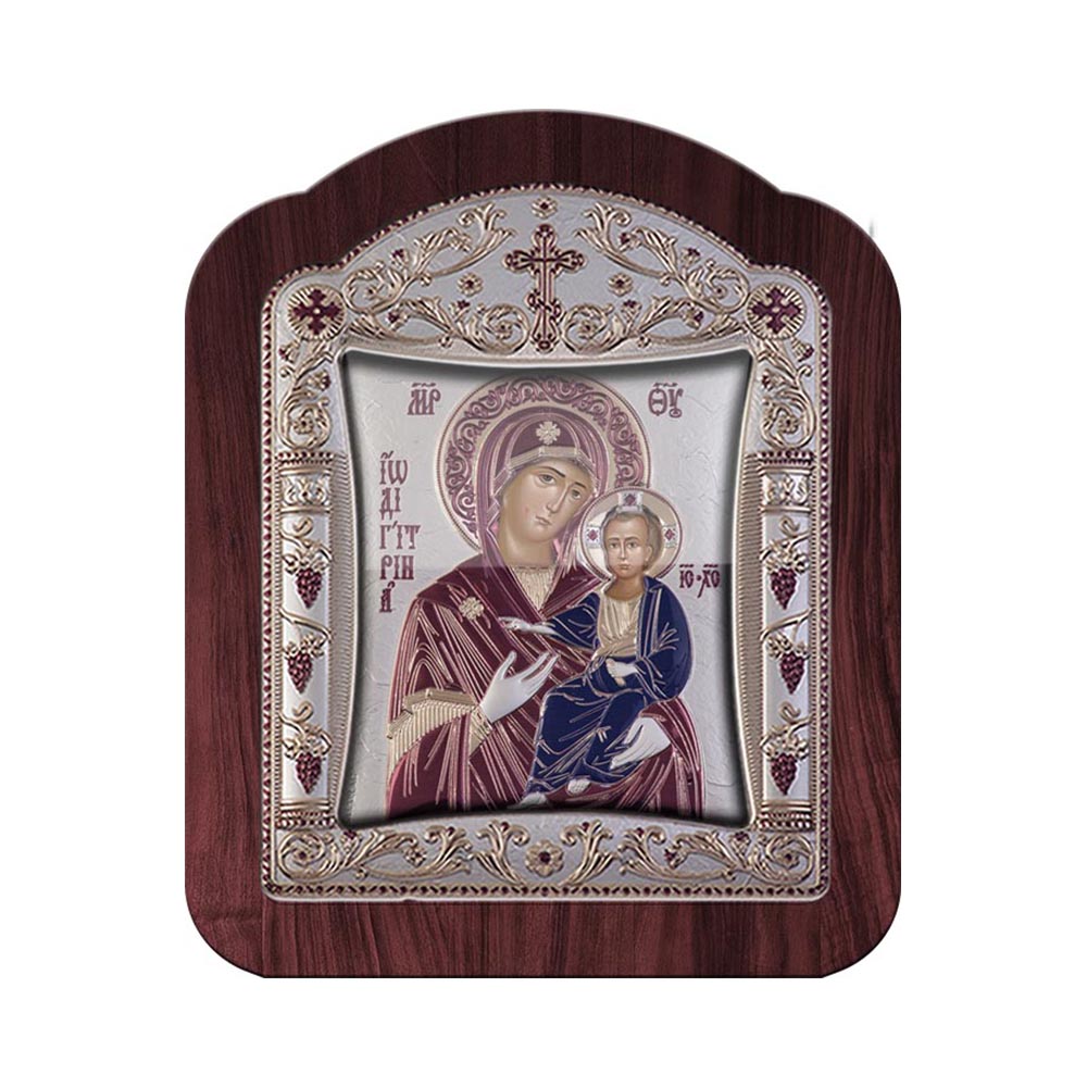 Virgin Mary Hodegetria with Classic Frame and Glass