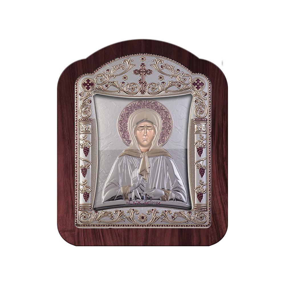 Saint Matrona with Classic Frame and Glass