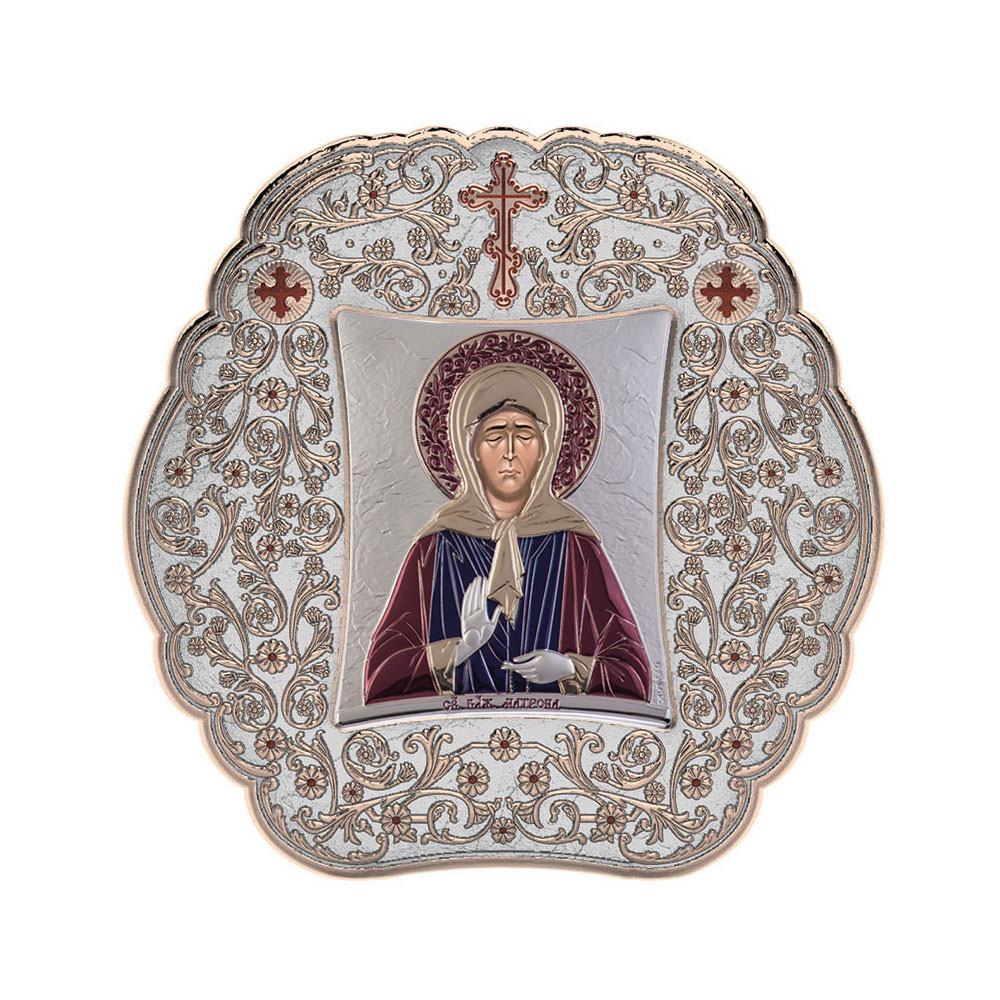 Saint Matrona with Classic Round Frame