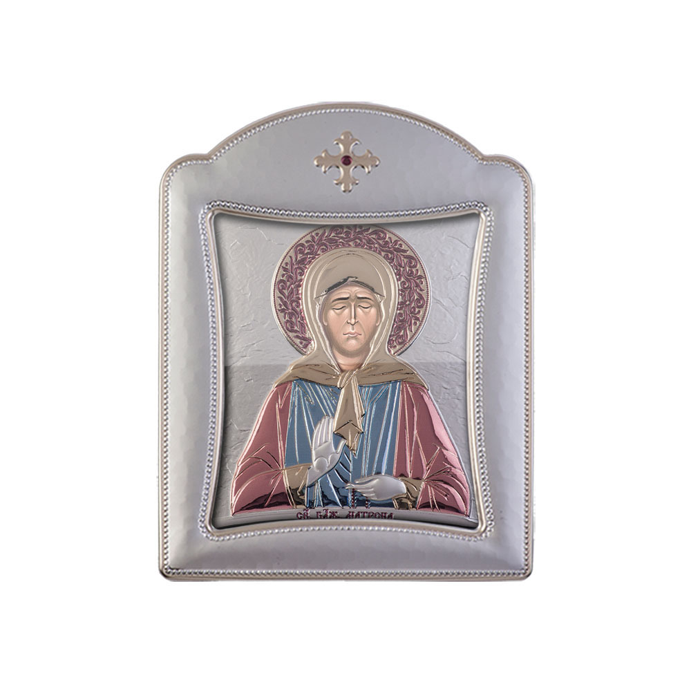 Saint Matrona with Modern Frame and Glass