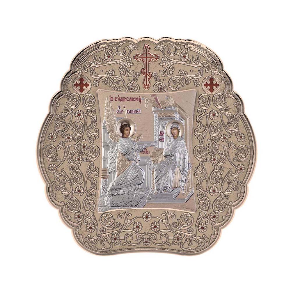 The Annunciation with Classic Round Frame