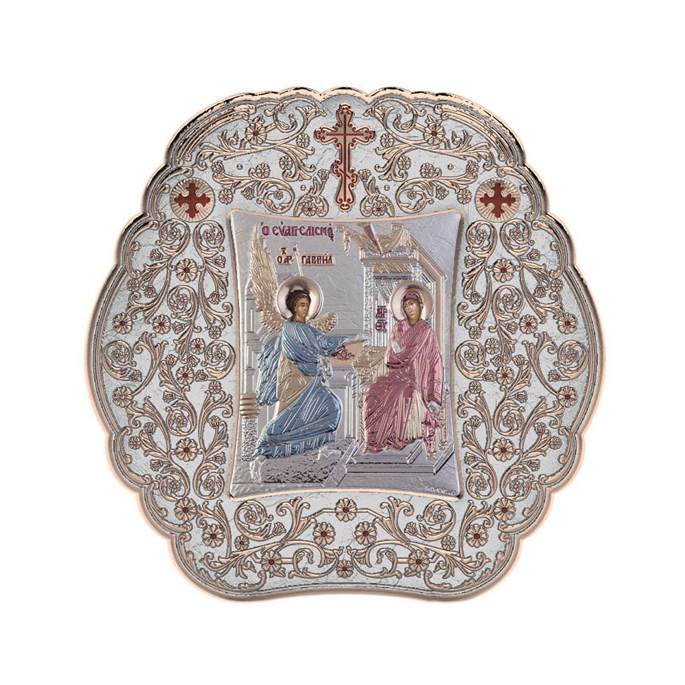 The Annunciation with Classic Round Frame