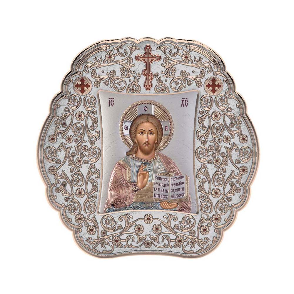 Christ with Classic Round Frame