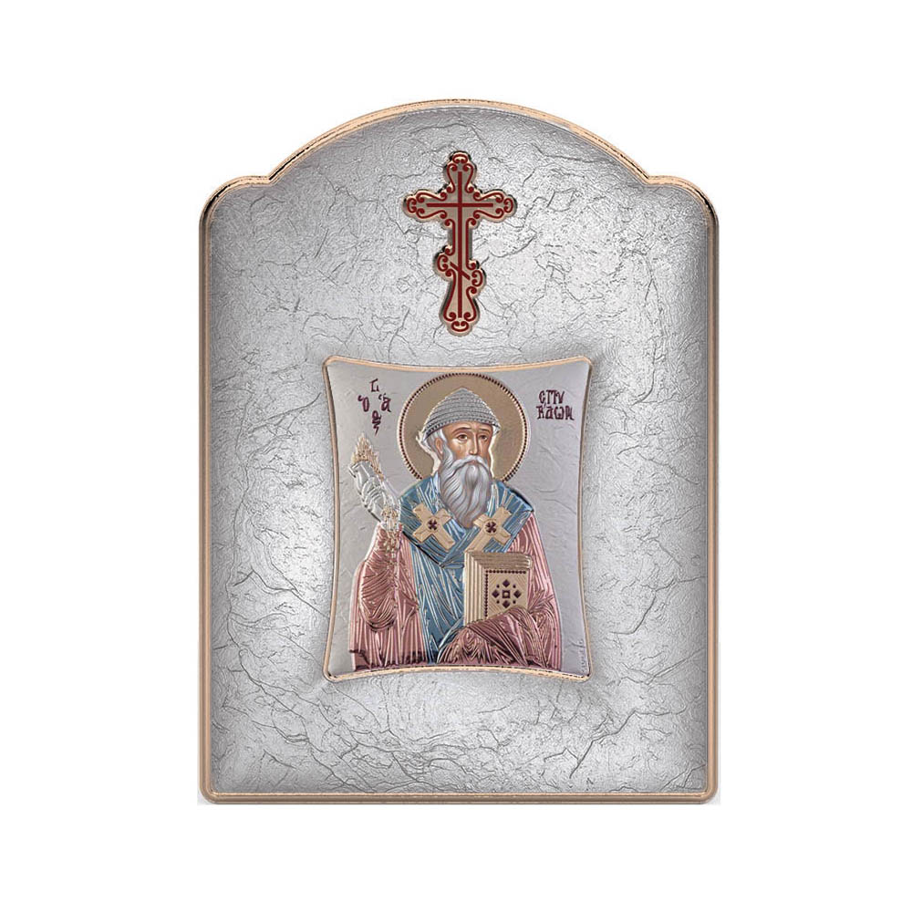 Saint Spyridon with Modern Wide Frame