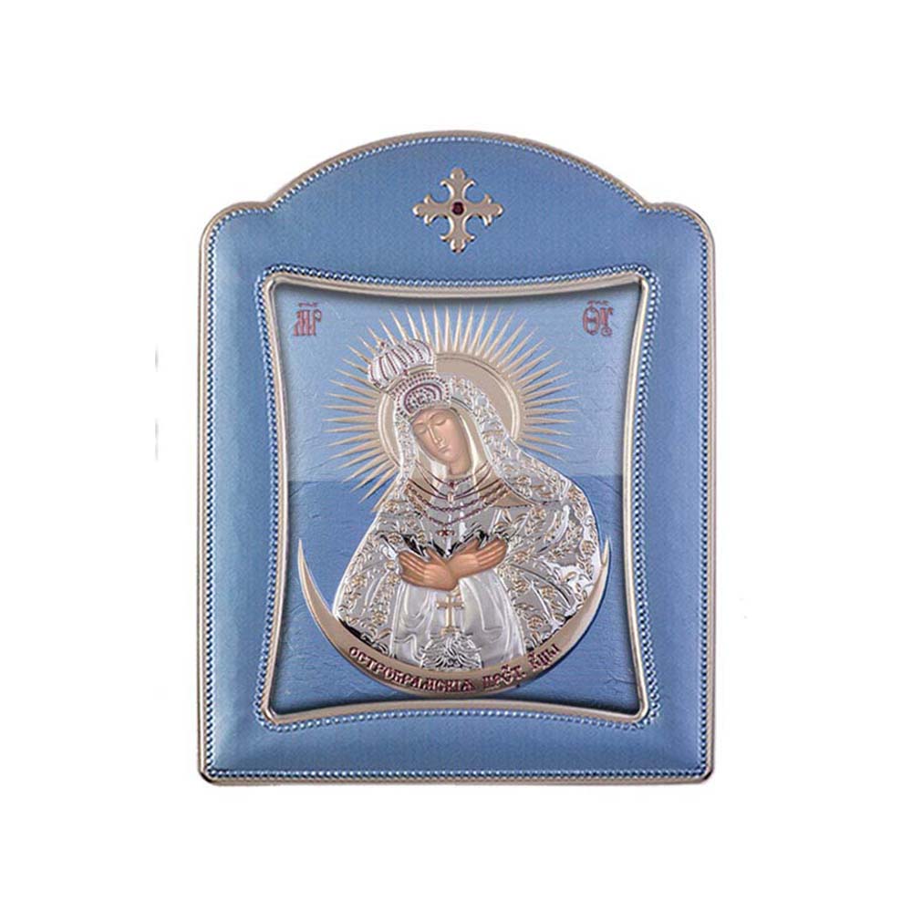 Virgin Mary of Stars with Modern Frame and Glass